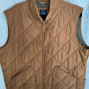 J. Crew Men's Tan Quilted Vest